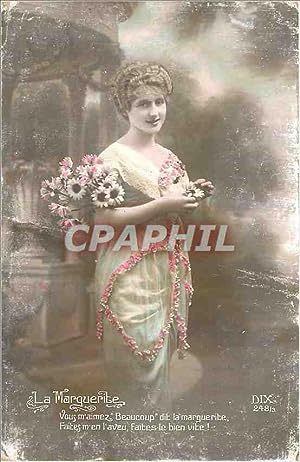 Image du vendeur pour Carte Postale Ancienne La Marguerite Vous m'aimez Beaucoup dit la Marguerite Faites m'en L'aveu Faites le Bien vite mis en vente par CPAPHIL