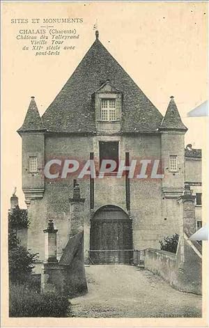 Immagine del venditore per Carte Postale Moderne Sites et Monuments Chalais (Charente) Chteau des Talleyrand Vieille Tour du XIIe siecle avec pont levis venduto da CPAPHIL