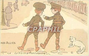 Image du vendeur pour Reproduction Nos Allies La Visite a Montmartre Militaria mis en vente par CPAPHIL