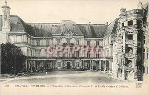 Bild des Verkufers fr Carte Postale Ancienne Chteau de Blois L'Escalier d'Honneur Francois Ier et l'Ale Gaston d'Orleans zum Verkauf von CPAPHIL