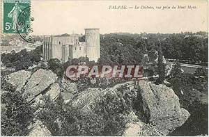 Bild des Verkufers fr Carte Postale Ancienne Falaise Le Chteau vue prise du Mont Myra zum Verkauf von CPAPHIL