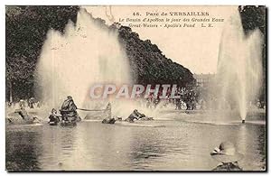 Bild des Verkufers fr Parc de Versailles Carte Postale Ancienne Le bassin d'Apollon le jour des grandes eaux zum Verkauf von CPAPHIL