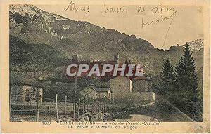 Carte Postale Ancienne Vernet les Bains Paradis des Pyrenees Orientales Le Château et le Massif d...