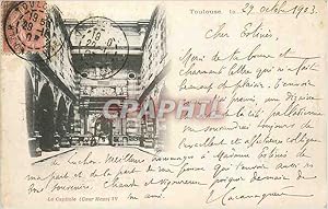 Carte Postale Ancienne Toulouse Le Capitole (Cour Henri IV) (carte 1900)