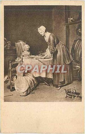 Bild des Verkufers fr Carte Postale Ancienne Chardin Le Benedicite zum Verkauf von CPAPHIL
