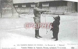 Reproduction Les Troupes Russes en France La Mascotte du Regiment Ours Militaria