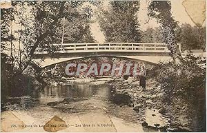 Carte Postale Ancienne Environs de Lanalisse (Allier) Les Rives de la Besbre