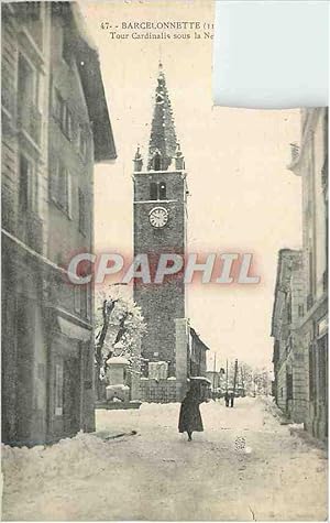 Bild des Verkufers fr Carte Postale Ancienne Barcelonnette Tour Cardinalis zum Verkauf von CPAPHIL