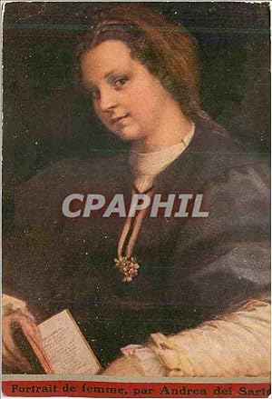 Image du vendeur pour Carte Postale Ancienne Portrait de Femme par Andrea Del Sarto mis en vente par CPAPHIL