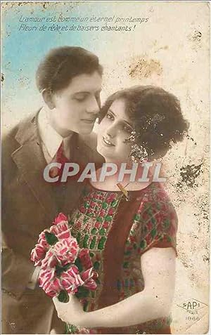 Bild des Verkufers fr Carte Postale Ancienne L'Amour est comme un eternel Printemps zum Verkauf von CPAPHIL