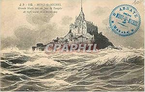 Bild des Verkufers fr Carte Postale Ancienne Mont Saint Michel Grand Mare par un Jour de Tempte zum Verkauf von CPAPHIL