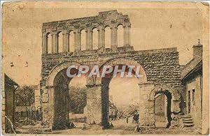 Carte Postale Ancienne Autun La Romaine Porte Romaine d'Arroux (Intérieur)