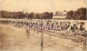 Carte Postale Ancienne Plage de la Rochelle