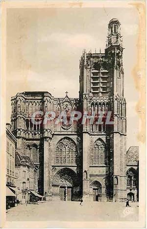 Carte Postale Moderne Sens La Façade de la Cathédrale