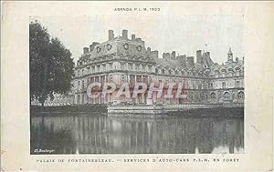 Image du vendeur pour Carte Postale Ancienne Palais de Fontainebleau Service d'Auto Cars PLM en fort mis en vente par CPAPHIL