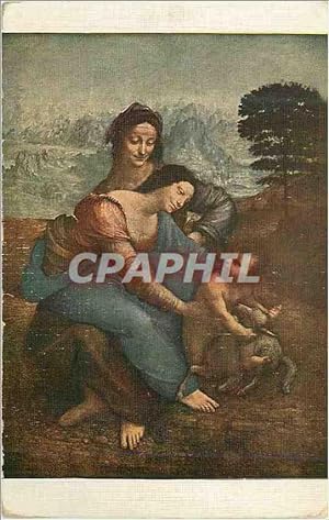 Image du vendeur pour Carte Postale Ancienne Musee du Louvre (Ecole Florantine) Leonard de Vinci La vierge mis en vente par CPAPHIL