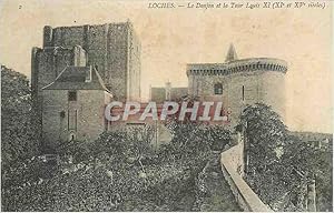 Carte Postale Ancienne Loches Le Donjon et la Tour Louis XI (XIe et XVe Siecles)