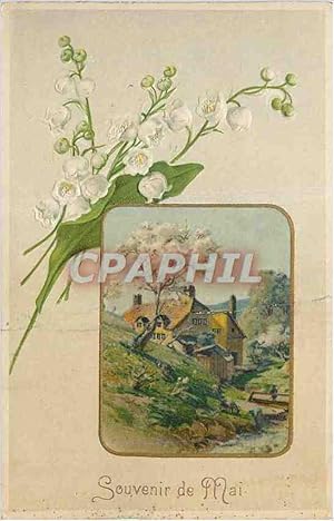 Carte Postale Ancienne Souvenir de Mai Muguet