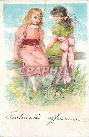 Carte Postale Ancienne Sentiments Affectueux