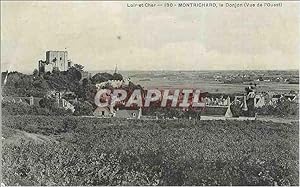 Carte Postale Ancienne Montrichard Loire et Cher Le Donjon (vue de l'Ouest)