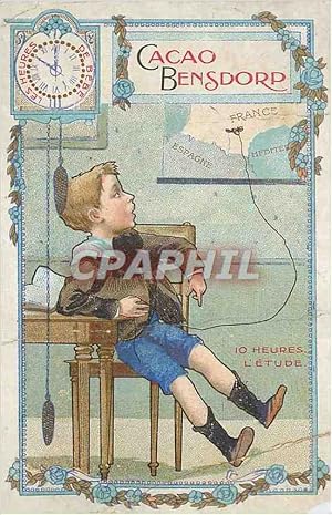 Image du vendeur pour Carte Postale Ancienne Heures L'Etude Cacao Bendsorp mis en vente par CPAPHIL