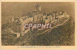 Imagen del vendedor de Carte Postale Ancienne Haut Koenigsbourg (alt 757 m) vue prise a vol d'Oiseau a la venta por CPAPHIL