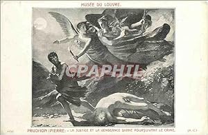 Seller image for Carte Postale Ancienne Musee du Louvre Phudhon (Pierre) La Justice et la Vengeance Divine for sale by CPAPHIL