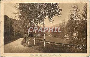 Carte Postale Ancienne Route de Woerth a Liebfrauenthal