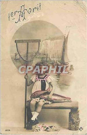 Imagen del vendedor de Carte Postale Ancienne 1er Avril Bateau Peche a la venta por CPAPHIL