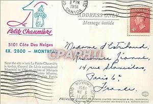 Carte Postale Ancienne Montreal Cote des Neiges La petite chaumiere