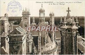 Imagen del vendedor de Carte Postale Ancienne Chteau de Chambord Les Combles vue prise a vol d'Oiseau de la Tour de l'Horloge a la venta por CPAPHIL