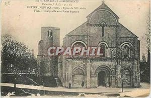 Bild des Verkufers fr Carte Postale Ancienne Chteauneuf (Charente) Eglise du XIIe Siecle Sites Chteaux et Monuments zum Verkauf von CPAPHIL