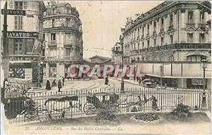 Carte Postale Ancienne Angouleme Rue des Halles Centrales