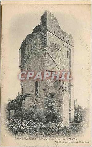 Bild des Verkufers fr Carte Postale Ancienne Saint Gabriel (Calvados) Tour zum Verkauf von CPAPHIL