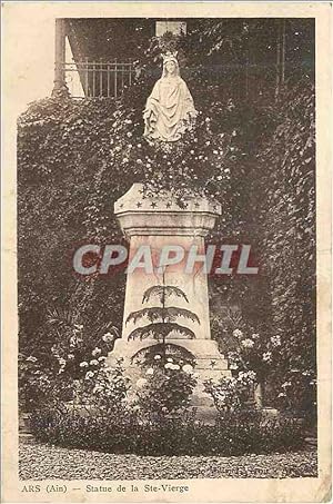 Carte Postale Ancienne Ars (Ain) Statue de la Ste Vierge