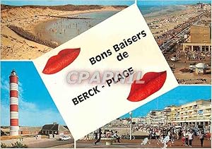 Image du vendeur pour Carte Postale Moderne Berck Plage (P de C) La Cote d'Opale La Baie d'Authie La Plage L'Esplanade Parmentier La Place de l'Entonnoir Le Pha mis en vente par CPAPHIL