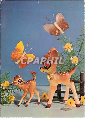 Carte Postale Moderne Walt Disney Productions Bambi Papillon