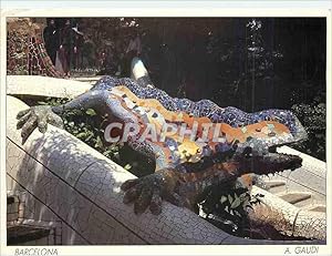 Image du vendeur pour Carte Postale Moderne Barcelona A Gaudi Parc Guel Crocodle mis en vente par CPAPHIL