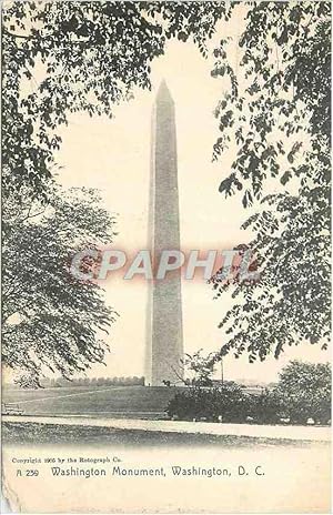 Carte Postale Ancienne Washington DC Washington Monument