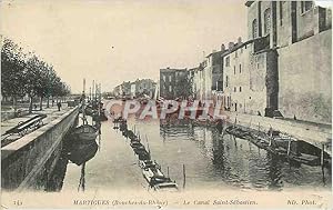 Image du vendeur pour Carte Postale Ancienne Martigues (Bouches du Rhone) Le Canal Saitn Sebastien Bateaux mis en vente par CPAPHIL