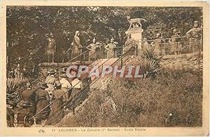 Seller image for Carte Postale Ancienne Lourdes Le Calvaire (Ier Station) Scala Sancta for sale by CPAPHIL