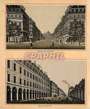 Image du vendeur pour Carte Postale Ancienne Avenue de l'Opera et Rue de Rivoli mis en vente par CPAPHIL