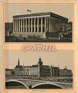 Image du vendeur pour Carte Postale Ancienne La Bourse et Palais de Justice mis en vente par CPAPHIL