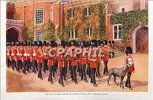 Seller image for Carte Postale Ancienne The Trist Guards Leaving St James's Palace affer Changing Guard Militaria for sale by CPAPHIL