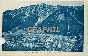 Carte Postale Ancienne Chamonix vue générale et le Brevent