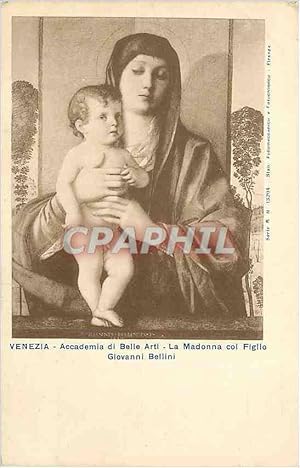 Immagine del venditore per Carte Postale Ancienne Venezia Accademia di Belle Arti La Madona Col Figlio Giovanni Bellini venduto da CPAPHIL
