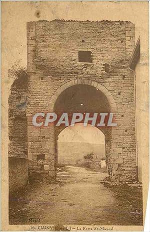 Carte Postale Ancienne Cluny (S et L) la Porte St Mayeul
