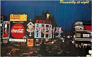 Imagen del vendedor de Carte Postale Moderne London Piccadilly Circus Night Scene Coca Cola a la venta por CPAPHIL