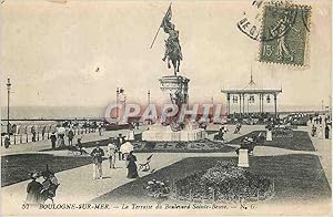 Bild des Verkufers fr Carte Postale Ancienne Boulogne sur Mer La Terrasse du Boulevard Sainte Beuve zum Verkauf von CPAPHIL