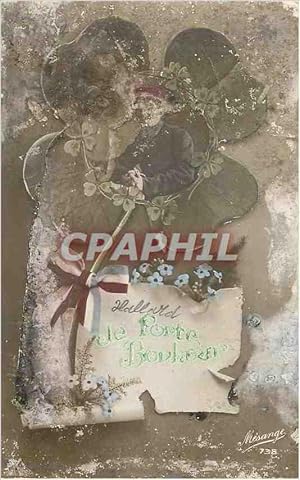 Seller image for Carte Postale Ancienne Fleur Trefle Militaria for sale by CPAPHIL